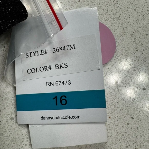 Jessica Howard Sparkling Black Long Sleeve Dress - Picture 6 of 6